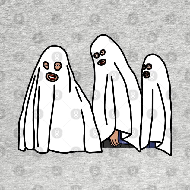 Boo Sheet Halloween Distracted Boyfriend Meme Ghosts by ellenhenryart